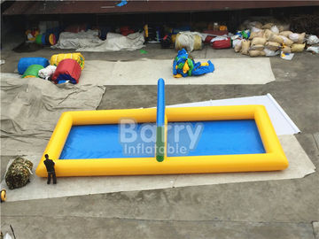 Yaz oyuncakları Mukavemetli PVC Şişme Voleybol Sahası Su Oyunu Su Oyuncakları Için Şişme Voleybol Sahası