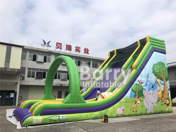 Fun Party için 0.55mm PVC Ticari Şişme Slide Çift Dikiş