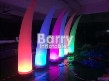 LED Blow Up Pillar Aydınlatma Dekorasyonu İçin Reklam, Şişme Işık Tüpü Sütun