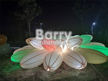 Pretty Aydınlatma Dekorasyon Şişme Reklam Ürünleri / Düğün İçin Şişme LED Çiçek Zinciri