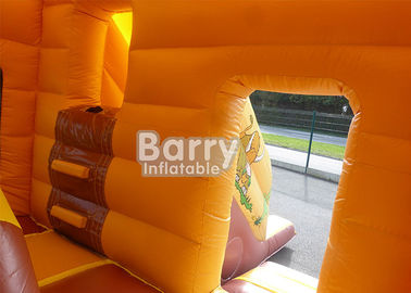 Batı Tema Bouncy Jumping Castle / Outdoor İçin Slide ile Şişme Combo