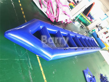 PVC Su Parkı Mavi Çılgın Şişme Su Uçan Bot Çevre Koruma
