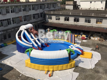 Havuzlu Çocuklar İçin Özel PVC Aquapark Şişme Su Parkı