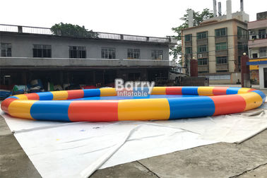 Çin Fabrika Daire 15m Çaplı Şişme Yüzme Havuzu, Su Topu Oyunu için 0.6mm PVC ile