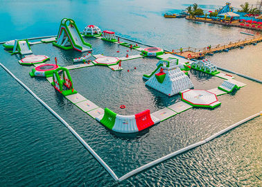Seaside Resort Açık Şişme Su Parkları, Yetişkinler Spor Aqua Ea Yüzer Su Şişme Parkı