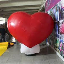 Ayakta LED Düğün Dekorasyon Şişme Reklam Ürünleri, Büyük Şişme Kırmızı Kalp