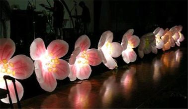 LED ile Düğün Dekorasyon İçin Çok Renkli Şişme Çiçek Zincir