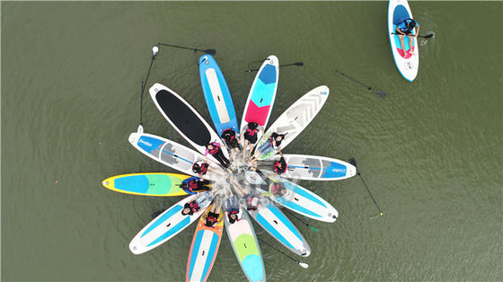 Nehir İçin Çok Kişilik Çift Katmanlı Şişme Stand Up Paddle Board