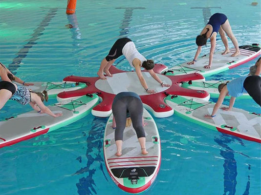 Şişme Ayakta Kürek Yoga Su Tahtası Platformu Yoga Matı Dock İstasyonu