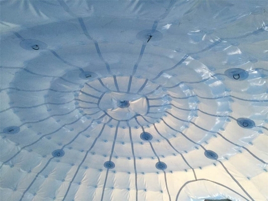 Açık Kamp Aile Etkinliği için PVC Şişme Şeffaf Dome Kabarcık Çadır
