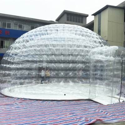 Şeffaf 1mm PVC Tente Şişme Bubble Lodge Çadır Yangına Dayanıklı Kolay Kurulum