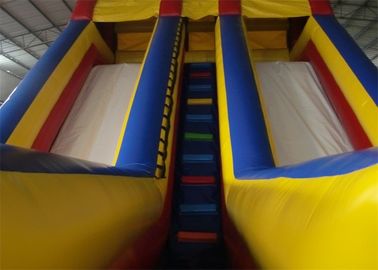 Eğlence Parkı için Büyük Çift Şeritli Ticari Yetişkin Şişme Slide
