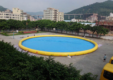 Blow Up Su Parkı için Özelleştirilmiş Aile Büyük Şişme Bahçe Yüzme Havuzu