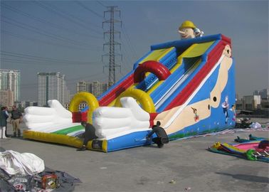 Büyük Ticari Şişme Slide, Spor Oyunları İçin Açık Şişme Slide