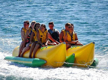 Şişme Su Sporları Banana Boat / Şişme Su Oyunları İçin Çift Muzlu Bot