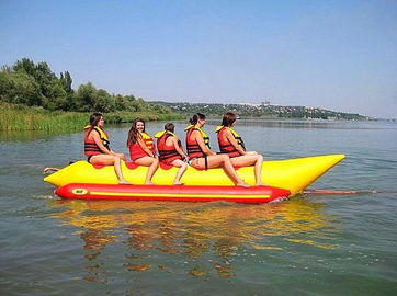 Heyecanlı 5 Koltuklar Şişme Su Oyuncakları / Banana Boat Tube EN71 Onaylandı