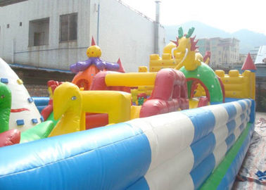Çocuk Oyunları İçin EN71 Büyük PVC Tente Şişme Şişme Kale