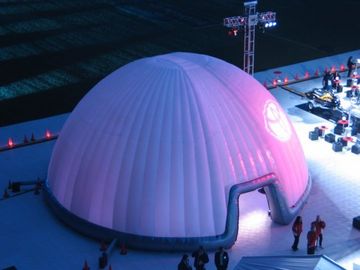 UV - Direnç Aydınlatma Dome Parti Şişme Çadır Sahne Kapağı 30m