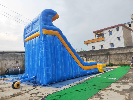 0.55mm PVC Şişme Su Kaydırağı Blow Up Jumping Slide