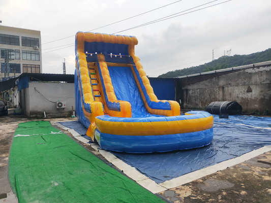 0.55mm PVC Şişme Su Kaydırağı Blow Up Jumping Slide