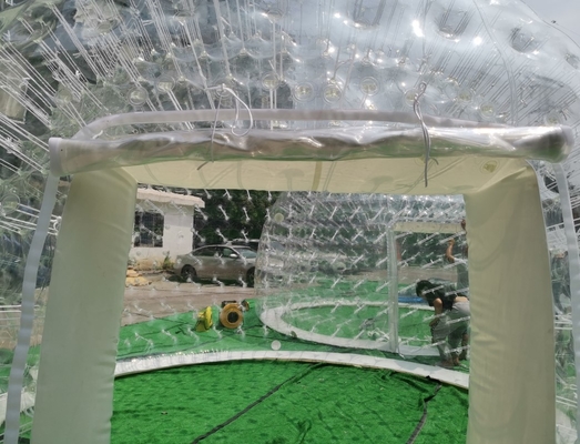 PVC Şeffaf Hava Geçirmez Şişme Kabarcık Çadır 5m Çap