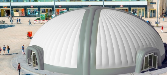 0.45mm PVC Şişme Kubbe Çadır Hava Destekli Yapı Dev
