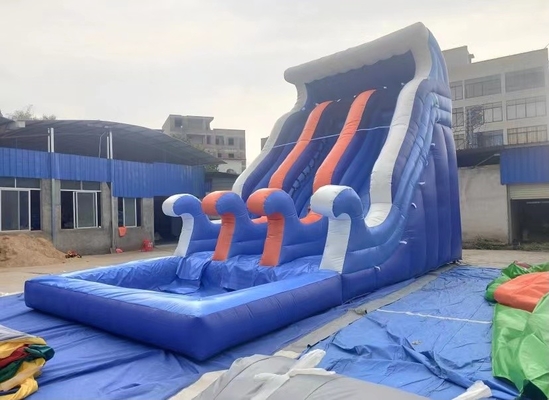 Eğlence Parkı Şişme Su Kaydırağı Blow Up Bouncy Slide