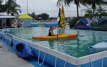 Yetişkinler ve Çocuklar İçin Özel Yer Üstü Metal Çerçeve Yüzme Havuzları