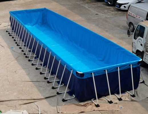 ÖTV PVC Taşınabilir Yüzme Havuzu Yer Üstü Metal Çerçeve 12*3*1.32m