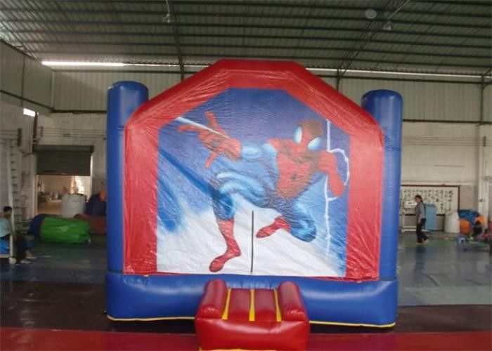 Komik Örümcek Adam Şişme Fedai / Çocuklar Parkı için Backyard Bouncers