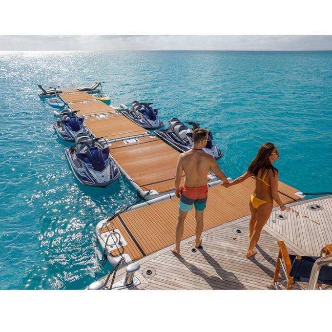 Su Gölleri Okyanus Eğlence T şekli şişme yüzen yat rıhtımı Aile Arkadaşlar Partisi 3