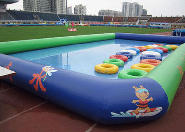 Kid Için Sevimli Logo Baskı Hava Mühürlü Yüzme Havuzu / Çocuklar Eğlenceli Için Havuzları Yüzmek