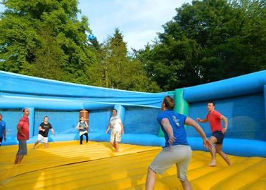 Eğlence Parkı Şişme Spor Oyunları 0.9mm Bounce Evi Voleybol Sahası