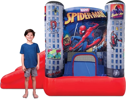 0.55mm PVC Açık Fedai Marvel Örümcek Adam Çocuklar Slaytlı Ev Sıçrama