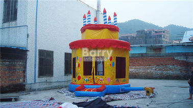 Doğum Günü Partisi Kek Şişme Bounce Evi Anti - Statik Şişme Playhouse