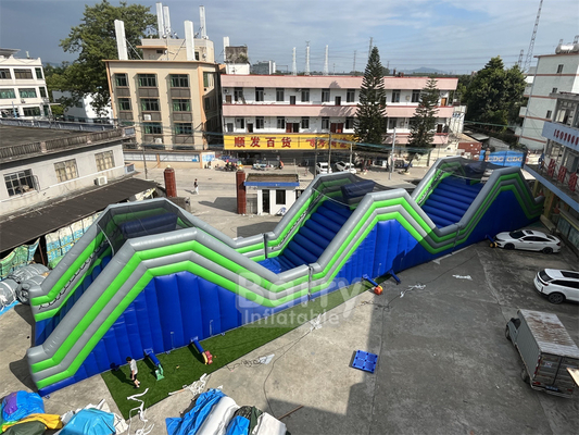 Özelleştirilebilir PVC 41x5.5x6m The Humps şişme 5k etkinlikleri Yetişkinler için rekabetçi oyun