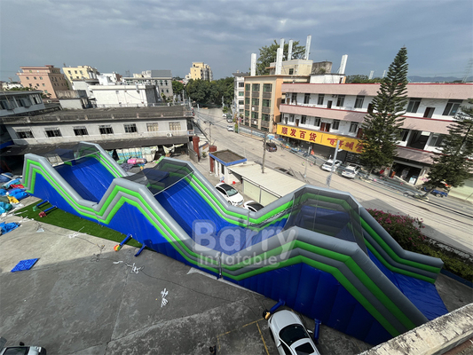 Özelleştirilebilir PVC 41x5.5x6m The Humps şişme 5k etkinlikleri Yetişkinler için rekabetçi oyun