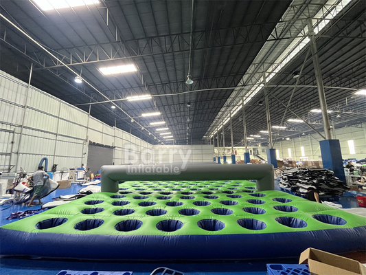 17.5m ((L) X7.4m ((W) X1.2m ((H) Pvc Tarpaulin Şişme Yatak Çılgın için şişme 5km engeller koşusu