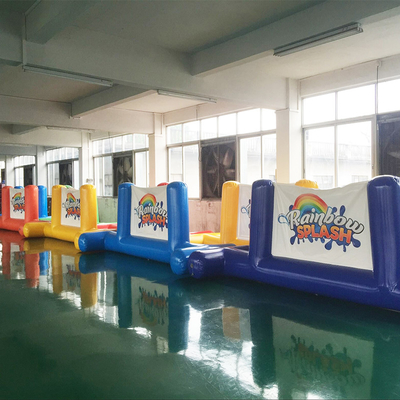 Özelleştirilebilir Göl Havuz Park Su Oyuncakları Şişme Su Yüzen Engelleme Yolu