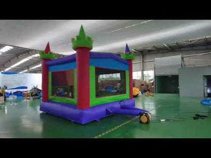 Özel Logo basılı 13ft kale sıçrama evi ticari yetişkinler çocuklar sıçrama sıçrama