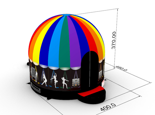 PVC malzemesinde Disco Dome Bounce House Bir sonraki etkinliğiniz için 7-15 günlük üretim süresi