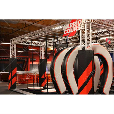 Egzersiz Parkour Spor Salonu Ekipmanı Savaşçı Kursu At nalı Şişme Parkour Hava Yolu Parkı