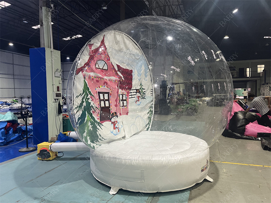 3m Gece Kulübü Dekorasyonu Noel Açık Kar Küre Çadırı Şişme Noel Baba Evi Noel Baba Mağarası Oxford Kirstmas Balon Çadırı