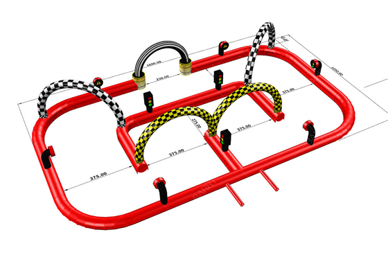Özel Ticari Şişirme Go Kart Yarış pistı Şişirme Bumper Araba Arenası