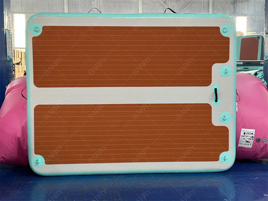 2.4x1.8x0.15m Dropstitch şişme tekne Jet Ski Dock Su Yüzen Yüzme Çatısı Adası