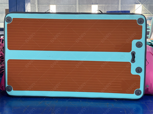 3×1.8x0.15m Mint Yeşil Kaymaz Istikrarlı Şişirmeli Yüzen Balıkçılık Platformu Su Jet Ski Dock Platform