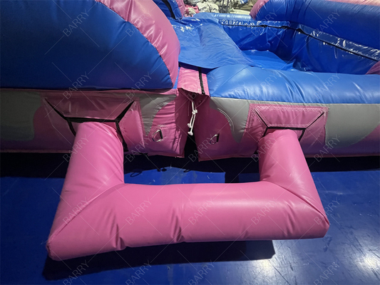 8.4x3.6x6m Özel Jumper Atlayan Çocuklar Pembe Prenses Parti İçin Şişme Su Kaydırmaları