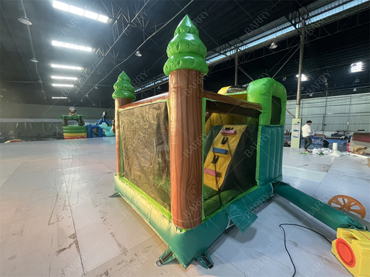 3.6x3x2.4m Hayvan Teması Yağmur Ormanı Sıçrama Zinciri Ticari Şişme Zinciri Evi
