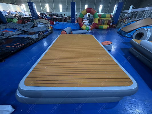 Lüks Su Sporları Oyunu Şişme Bana Şişme Liman Platformu Plaj Partisi Bana Şişme Yüzen Kabana