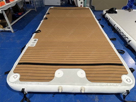 Düşük dikiş Pvc Yüzme Su Ponton Jet Ski Yat Adası için Şişme Yüzen Dock Platformu